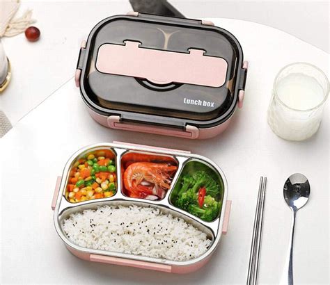 ospard stainless steel insulated square lunch box 1 pink|Amazon.com: Insulated Stainless Steel Lunch Boxes.